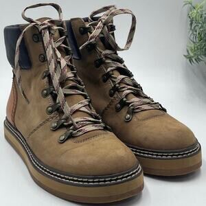 See by Chloé Women's Nubuck Lace-Up Hiking Boots Booties Sz 38/7